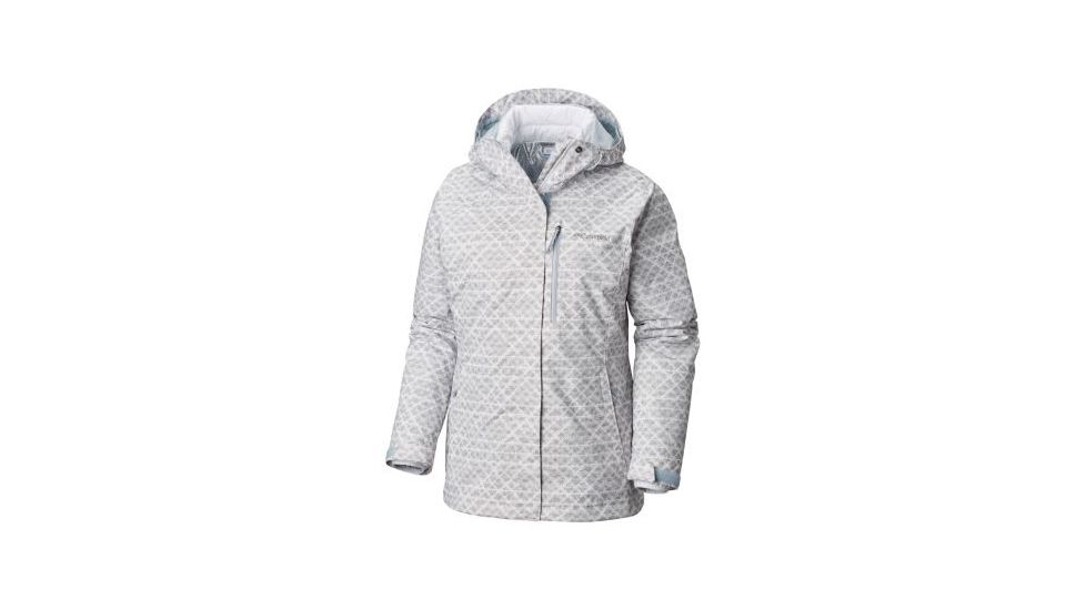 Columbia Whirlibird III Interchange Jacket - Womens, White Diamonds Print, Small, 1801151100-S