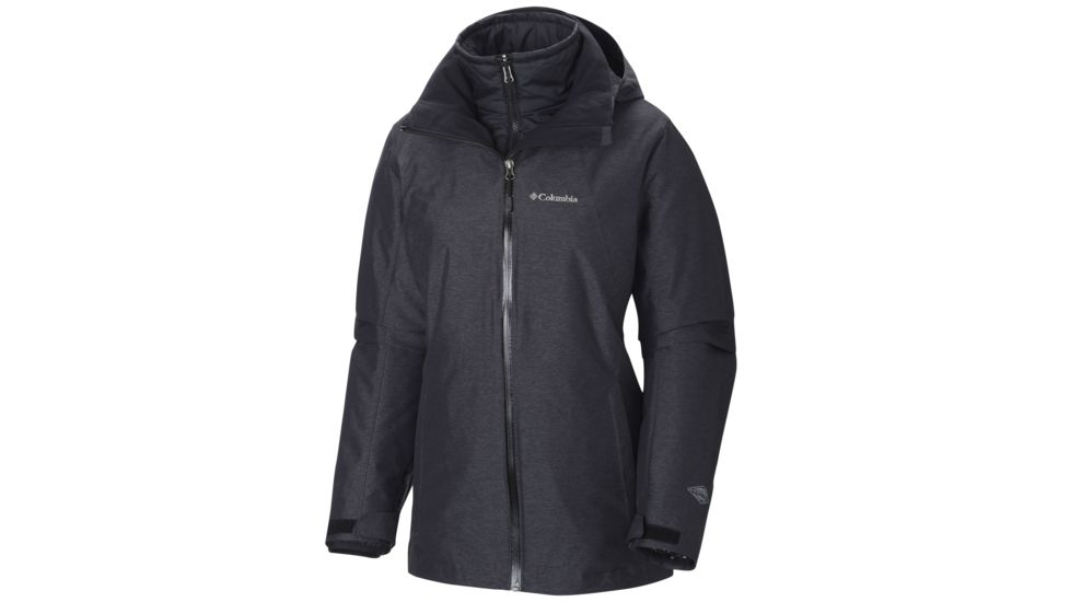 Columbia Whirlibird Interchange Jacket - Women's-Black Cross Dye-Medium