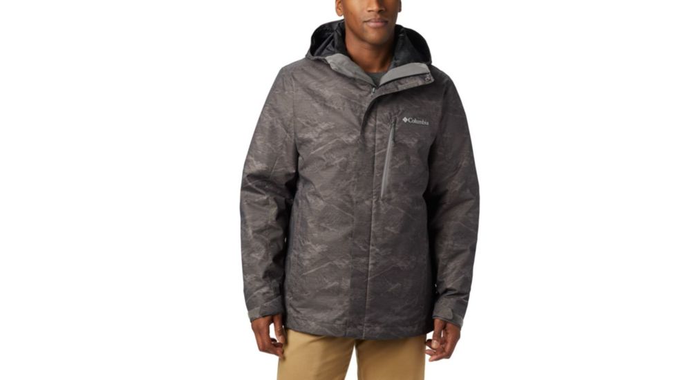 Columbia Whirlibird IV Interchange Jacket - Mens, City Grey Mountains Jacquard Print, Medium, 1866751024-M