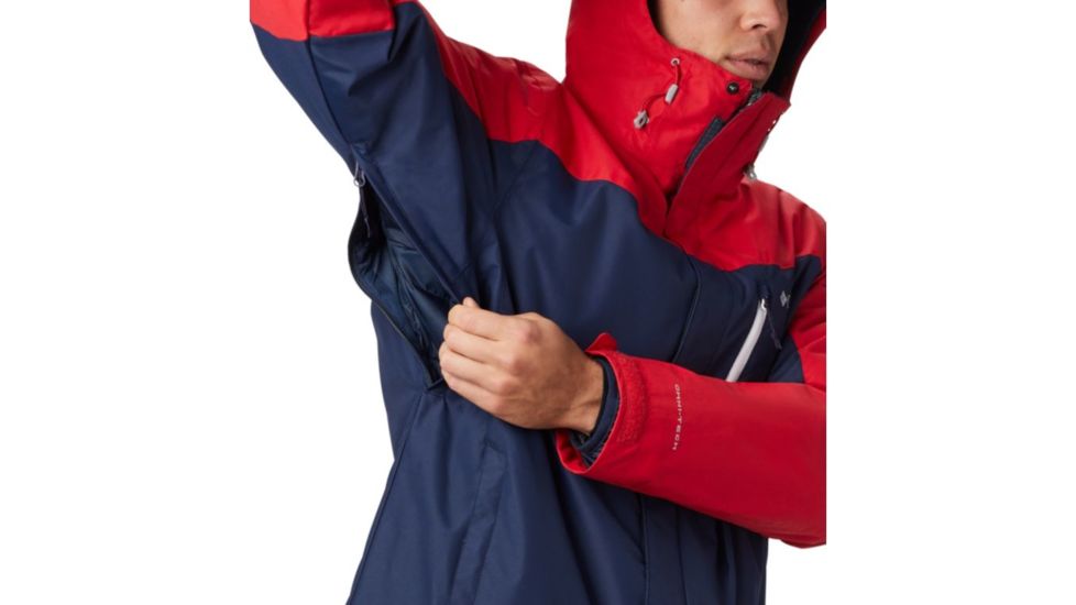 Columbia Whirlibird IV Interchange Jacket - Mens, Collegiate Navy, Mountain Red, Extra Large, 1866751464-XL