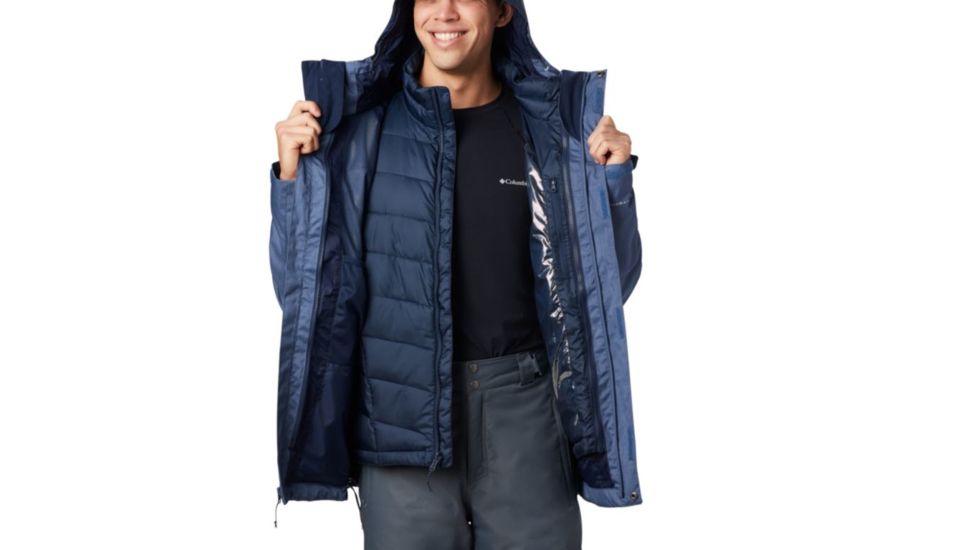 Columbia Whirlibird IV Interchange Jacket - Mens, Dark Mountain Melange, Medium, 1866751478-M