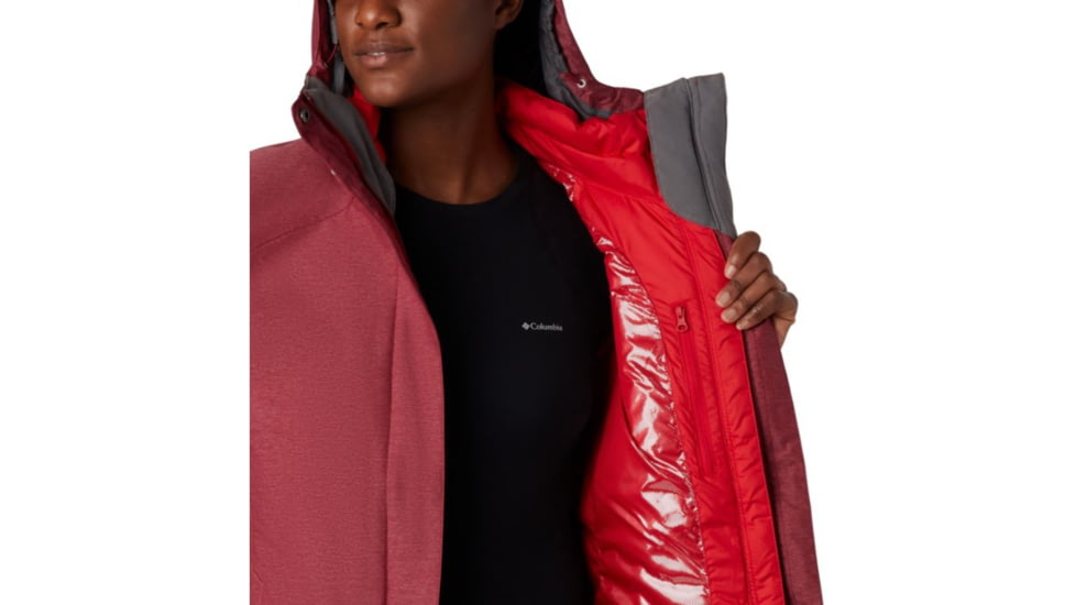 Columbia Whirlibird IV Interchange Jacket - Womens, Beet Crossdye, Extra Small, 1868491607-XS