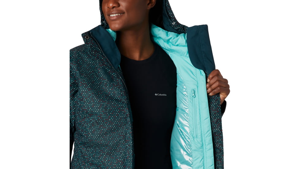 Columbia Whirlibird IV Interchange Jacket - Womens, Dark Seas Sparkler Print, Medium, 1868491375-M