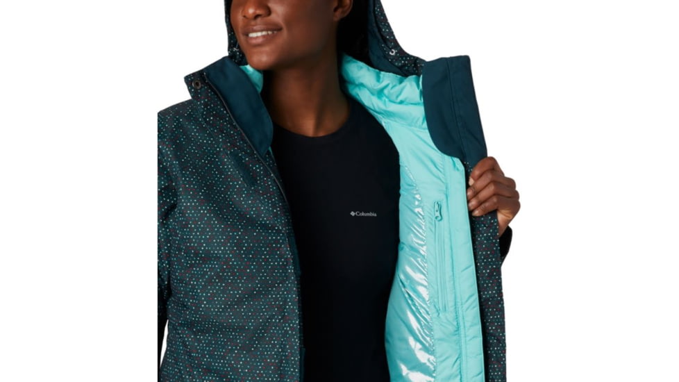 Columbia Whirlibird IV Interchange Jacket - Womens, Dark Seas Sparkler Print, Medium, 1868491375-M