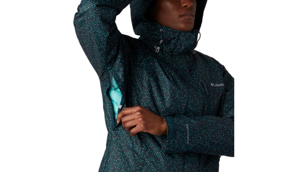 Columbia Whirlibird IV Interchange Jacket - Womens, Dark Seas Sparkler Print, Medium, 1868491375-M