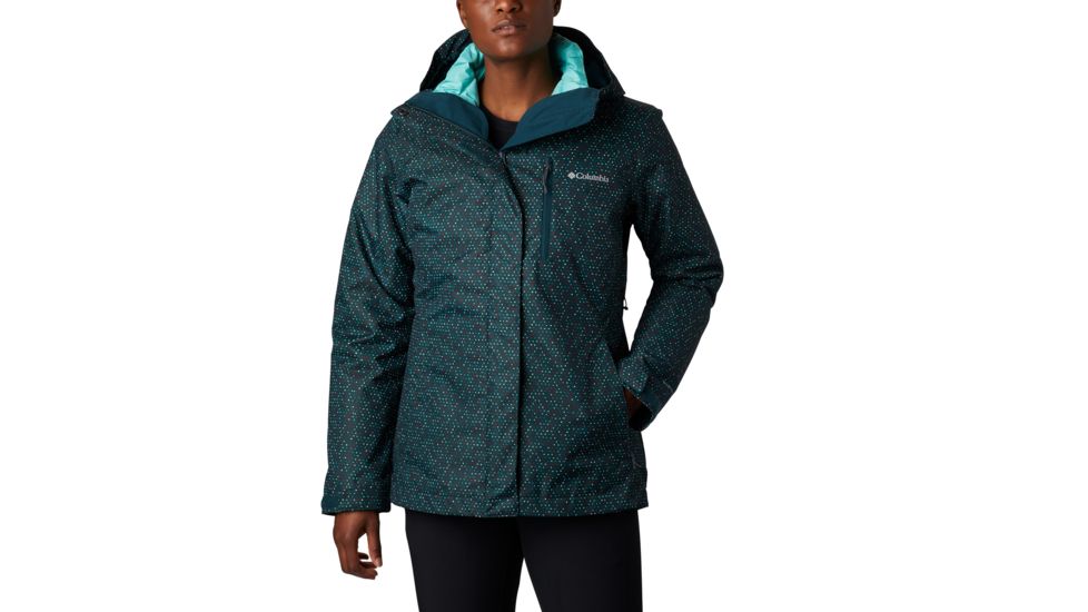 Columbia Whirlibird IV Interchange Jacket - Womens, Dark Seas Sparkler Print, Medium, 1868491375-M