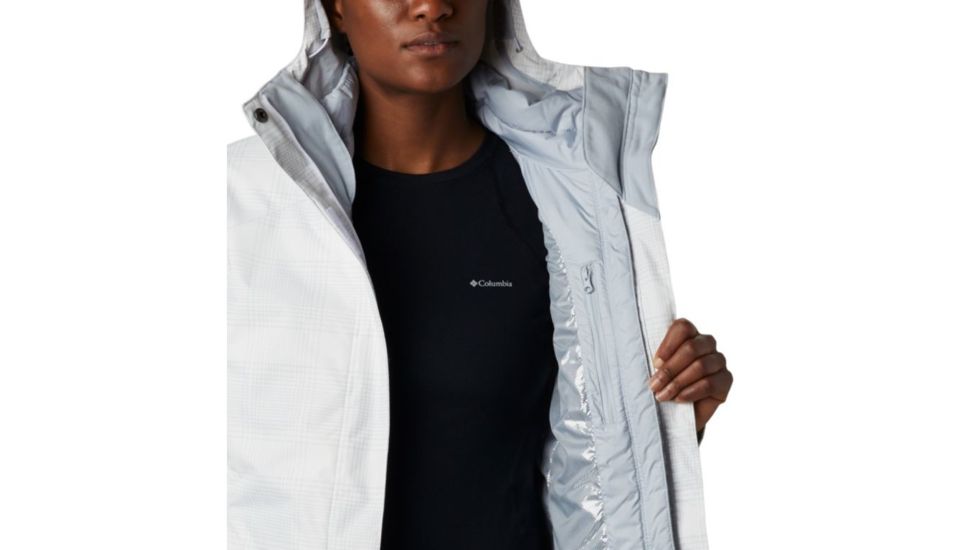 Columbia Whirlibird IV Interchange Jacket - Womens, White Simple Lines Print, Medium, 1868491100-M