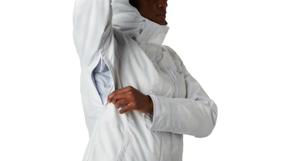 Columbia Whirlibird IV Interchange Jacket - Womens, White Simple Lines Print, Medium, 1868491100-M