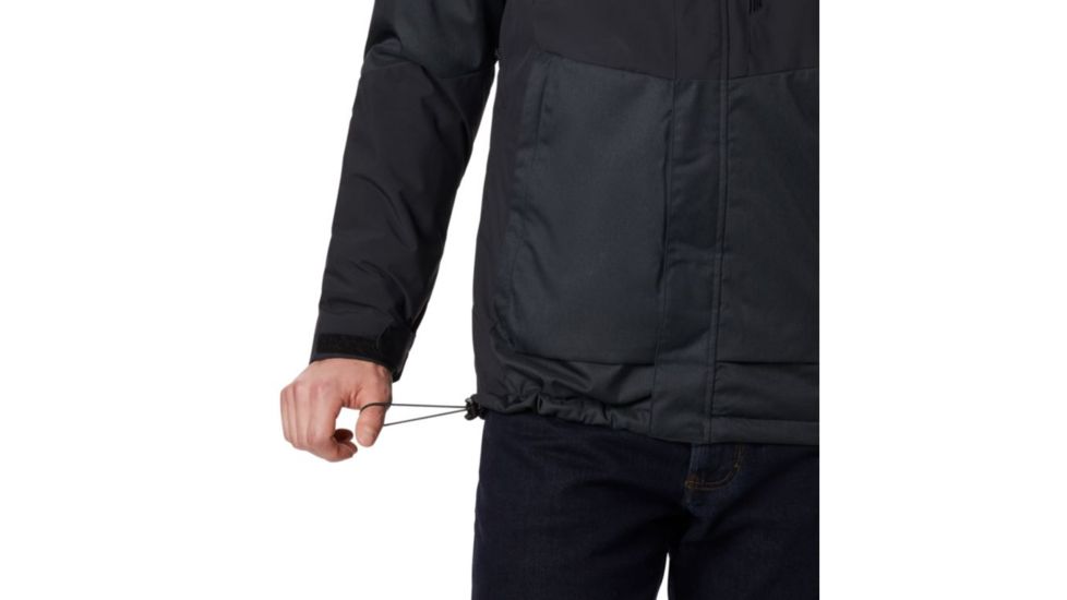 Columbia Wildside Jacket, Black, Charcoal Heather, 2XL - Mens, 1798682010-XXL