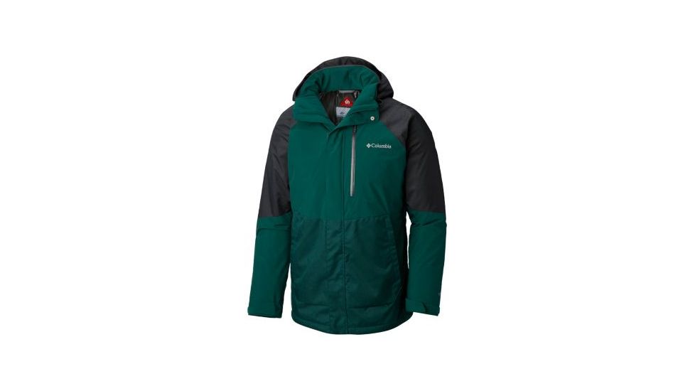 Columbia Wildside Jacket - Mens, Dark Ivy/Charcoal Heather, Medium, 1798682398-M