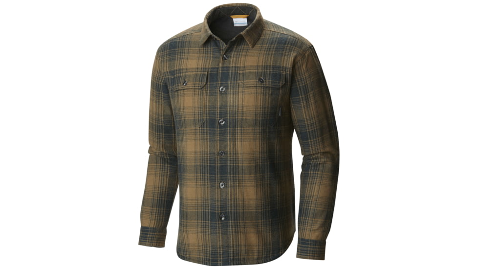 Columbia Windward III Shirt - Men's-Night Shadow Plaid-Small