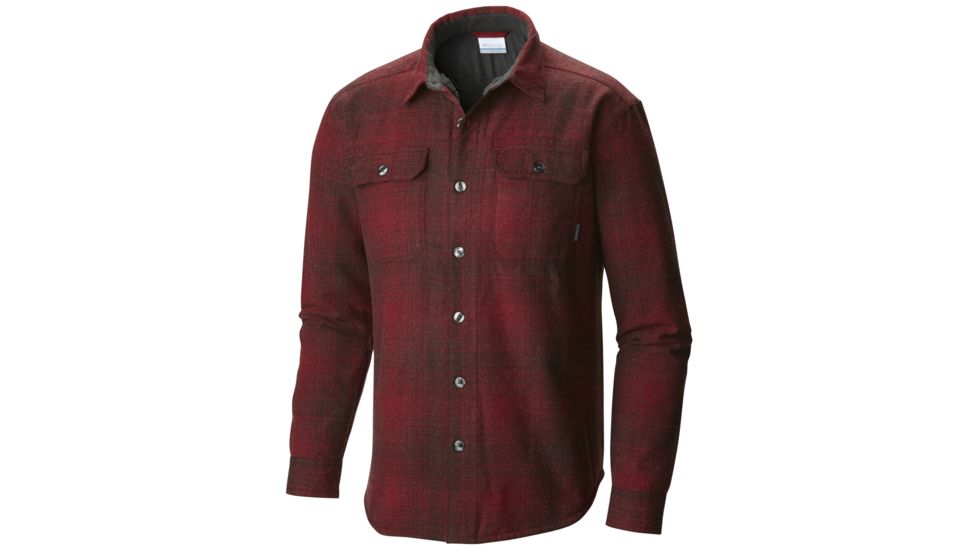 Columbia Windward III Shirt - Men's-Red Element Plaid-Small