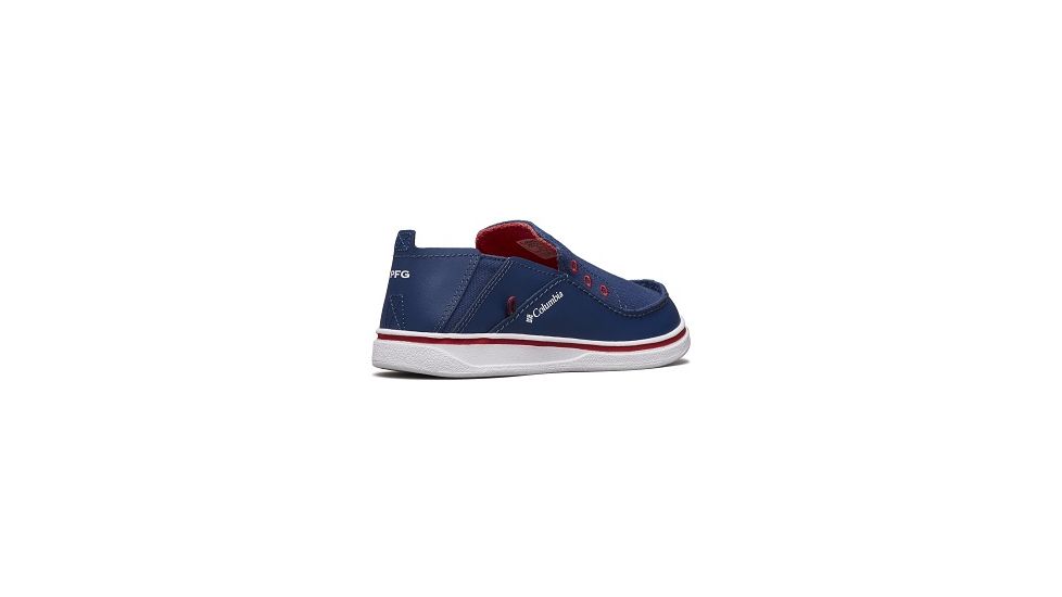 Columbia Childrens Bahama PFG Shoes, Carbon/Intense Red, Medium, 11, 1826932469-11