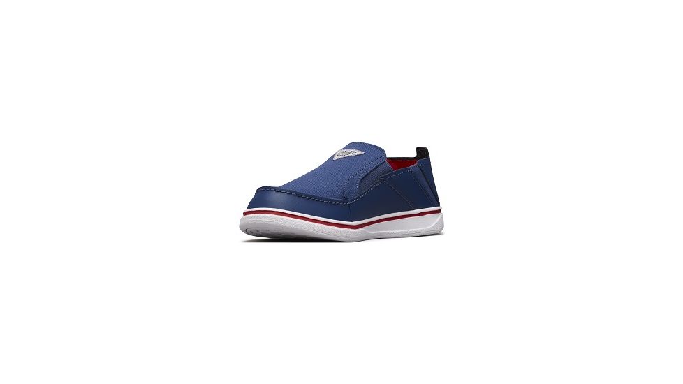 Columbia Childrens Bahama PFG Shoes, Carbon/Intense Red, Medium, 11, 1826932469-11