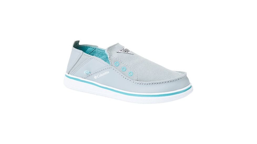 Columbia Youth Bahama PFG Shoes, Earl Grey/Geyser, Medium, 2, 1826931025-2