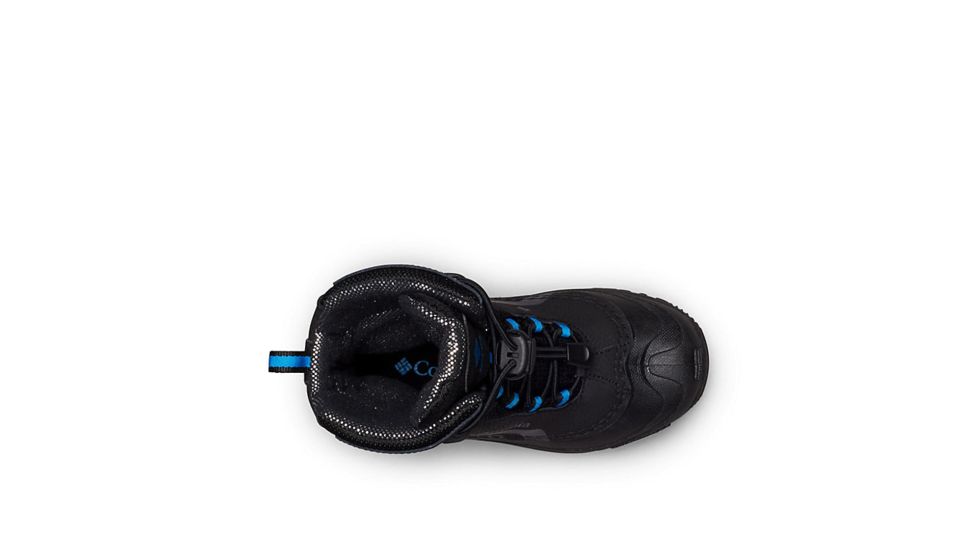 Columbia Youth Bugaboot Plus IV Omni-Heat Boot - Boys, Black/Hyper Blue, 2 US, Medium, 1790071010-2