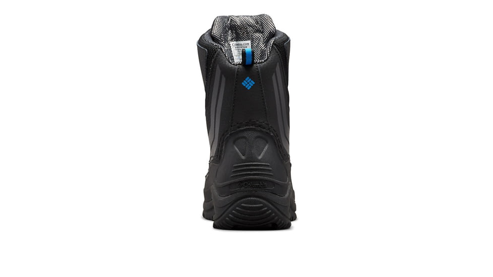 Columbia Youth Bugaboot Plus IV Omni-Heat Boot - Boys, Black/Hyper Blue, 2 US, Medium, 1790071010-2