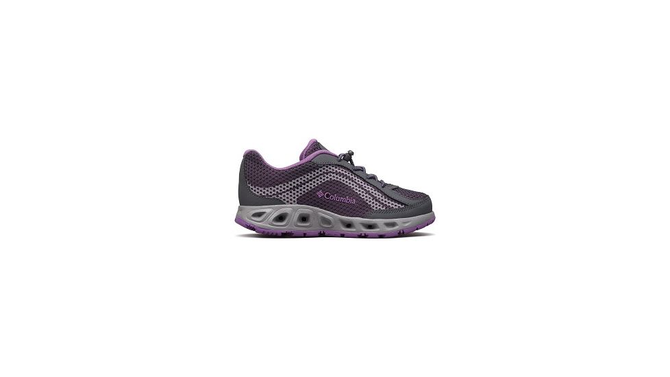 Columbia Youth Drainmaker IV Boat Shoes, Graphite/Northern Lights, Medium, 5, 1826921054-5