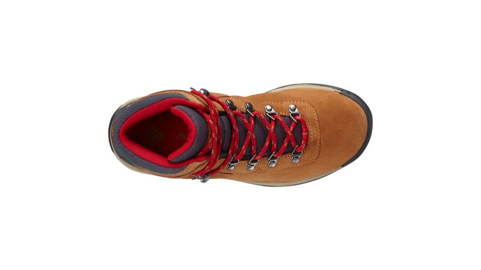 Columbia Youth Newton Ridge Suede Hiking Boots, Elk/Mountain Red, Medium, 5, 1831361286-5