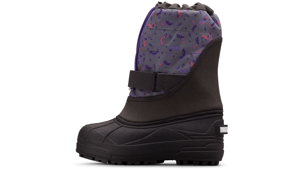 Columbia Youth Powderbug Plus II Print Winter Boots - Kids, Shark, Emperor, Medium, 1, 1637881018-1