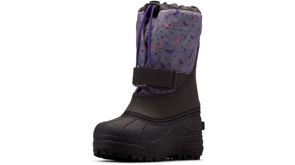 Columbia Youth Powderbug Plus II Print Winter Boots - Kids, Shark, Emperor, Medium, 1, 1637881018-1