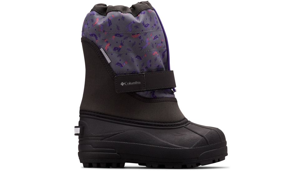 Columbia Youth Powderbug Plus II Print Winter Boots - Kids, Shark, Emperor, Medium, 1, 1637881018-1