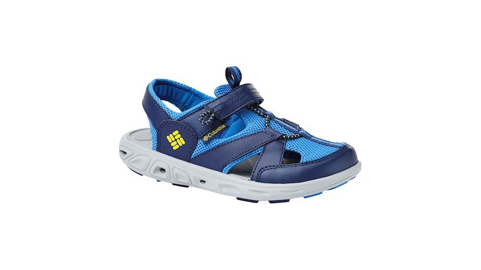 Columbia Youth Techsun Wave Sandals, Cousteau/Deep Yellow, Medium, 3, 1767561434-3