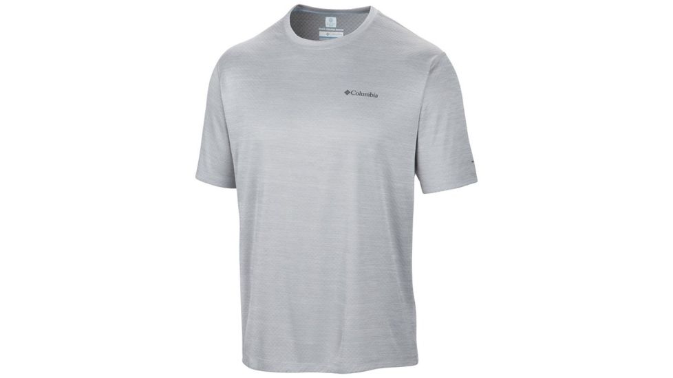 Zero Rules Short Sleeve Shirt - Mens-Columbia Grey Heather-XX-Large
