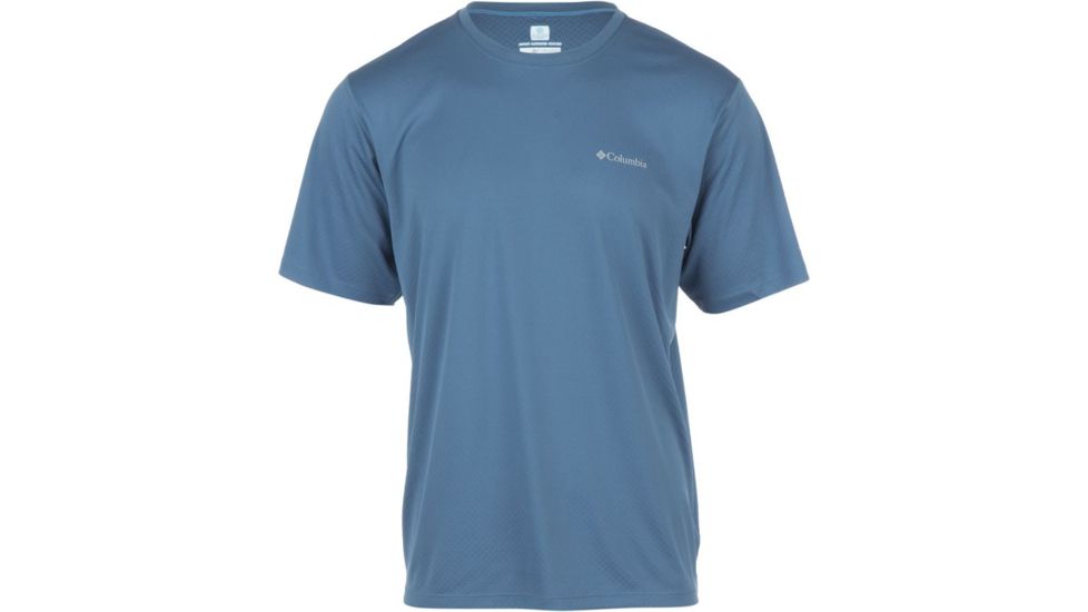 Columbia Zero Rules Short Sleeve Shirt - Mens-Steel-Small 280066