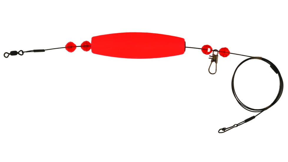 Comal Floats Cigar Steel Float Leader 1/2oz Wght 28in Solid Red, CB300R-28S