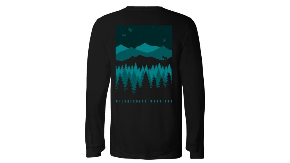 Compas Life The Warriors L/S Shirt, Black, Large, CFA17LS001-L-BLK