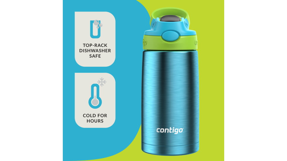 Contigo Asclnbl Bottle, 13 oz, Blue Raspberry Cool Lime, 13, CTSSASCLN2513-6