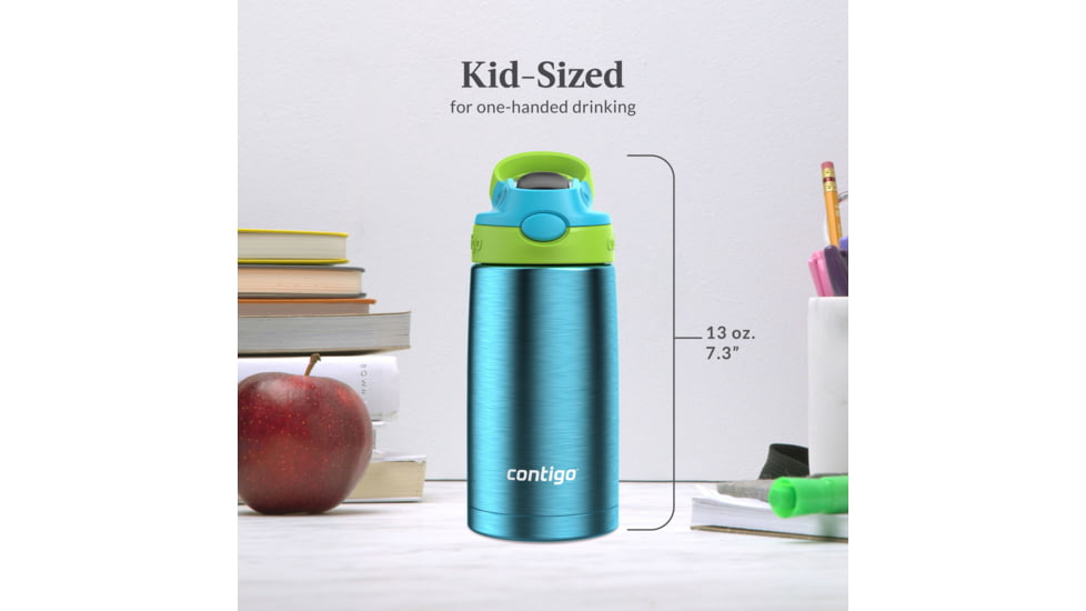 Contigo Asclnbl Bottle, 13 oz, Blue Raspberry Cool Lime, 13, CTSSASCLN2513-6