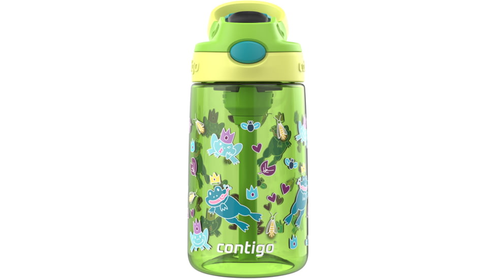 Contigo Asclnbl PP 2PK Bottle, 14 oz, Bunnies Frogs, 14, CTPLASCLN2514-34