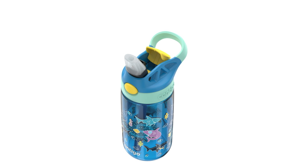 Contigo Asclnbl PP 2PK Bottle, 14 oz, Juni Dino Blupp Shrk, 14, CTPLASCLN2514-31