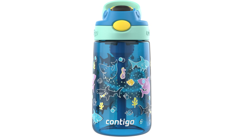 Contigo Asclnbl PP 2PK Bottle, 14 oz, Juni Dino Blupp Shrk, 14, CTPLASCLN2514-31