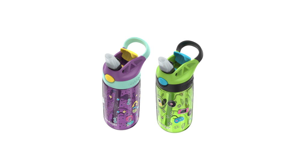 Contigo Asclnbl PP 2PK Bottle, 14 oz, Mermaids Video Games, 14, CTPLASCLN2514-37
