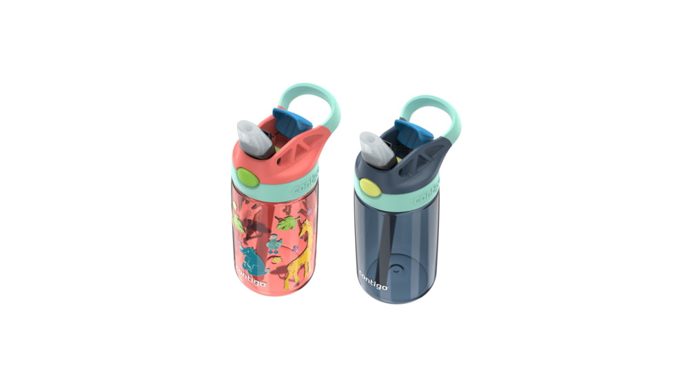 Contigo Asclnbl PP 2PK Bottle, 14 oz, Safari Blubrry Corl, 14, CTPLASCLN2514-36