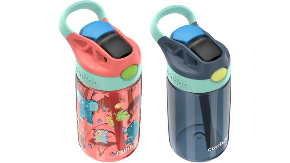 Contigo Asclnbl PP 2PK Bottle, 14 oz, Safari Blubrry Corl, 14, CTPLASCLN2514-36
