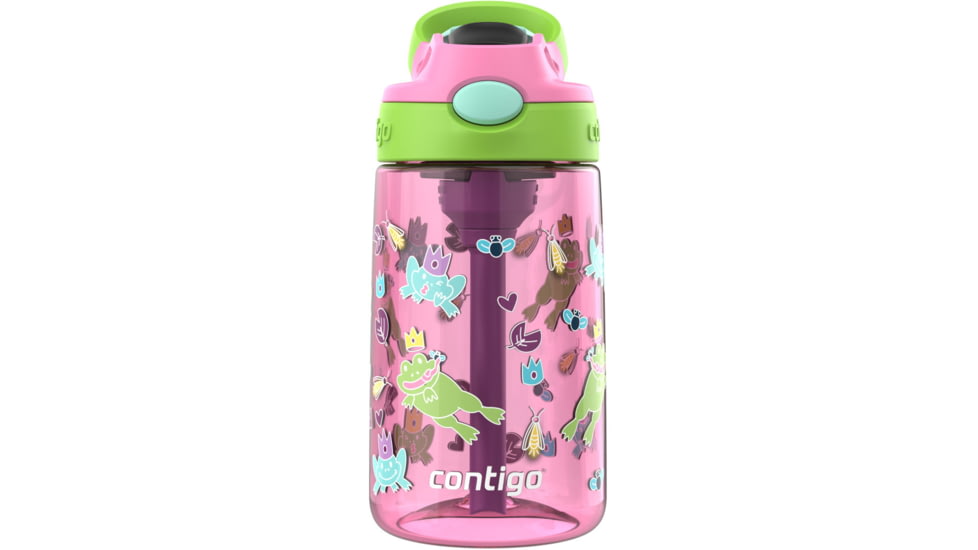 Contigo Asclnbl PP Bottle, 14 oz, Azalea Frog Prince, 14, CTPLASCLN2514-22