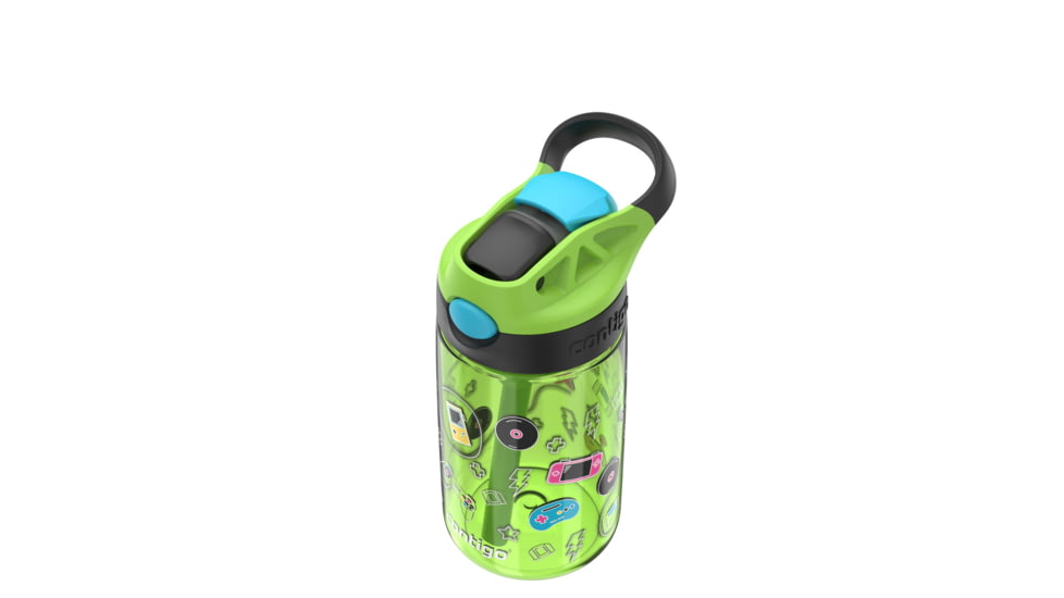 Contigo Asclnbl PP Bottle, 14 oz, Cool Lime Video Games, 14, CTPLASCLN2514-24