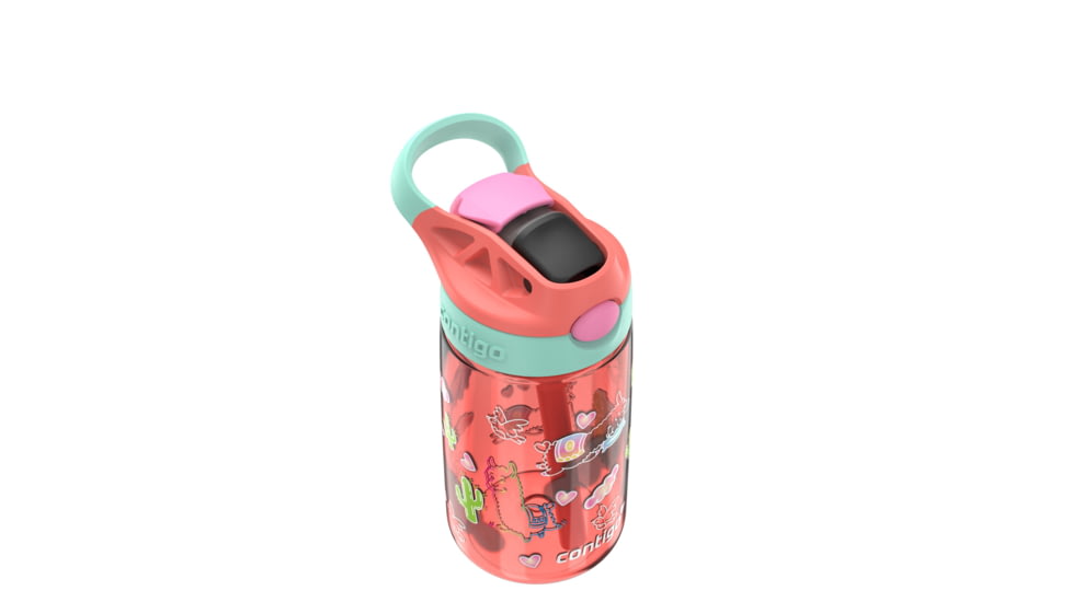 Contigo Asclnbl PP Bottle, 14 oz, Coral Llamas, 14, CTPLASCLN2514-19
