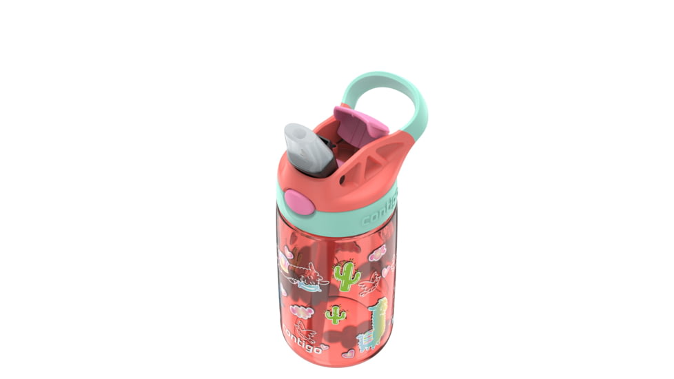 Contigo Asclnbl PP Bottle, 14 oz, Coral Llamas, 14, CTPLASCLN2514-19