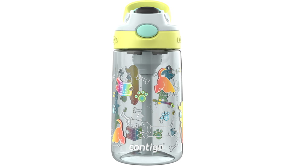 Contigo Asclnbl PP Bottle, 14 oz, Macaroon Dogs, 14, CTPLASCLN2514-20