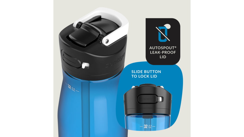 Contigo Ashland 2.0 Bottle, 32 oz, Blue Poppy, 32, CTPLASHLND2032-5