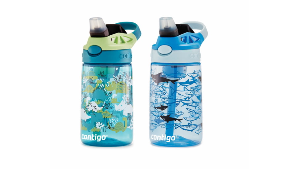 Contigo Cleanable PP, 2 Pack, 14 oz, Dinos Sharks, 14, CTPLASCLN2514-40