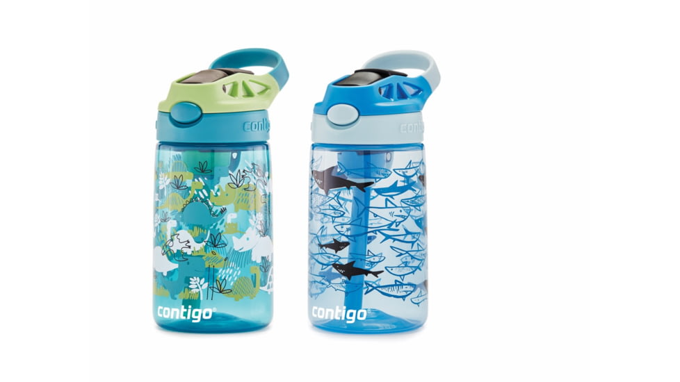 Contigo Cleanable PP, 2 Pack, 14 oz, Dinos Sharks, 14, CTPLASCLN2514-40
