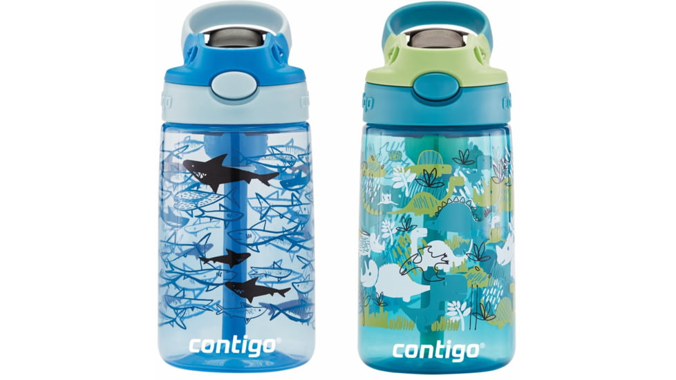 Contigo Cleanable PP, 2 Pack, 14 oz, Dinos Sharks, 14, CTPLASCLN2514-40
