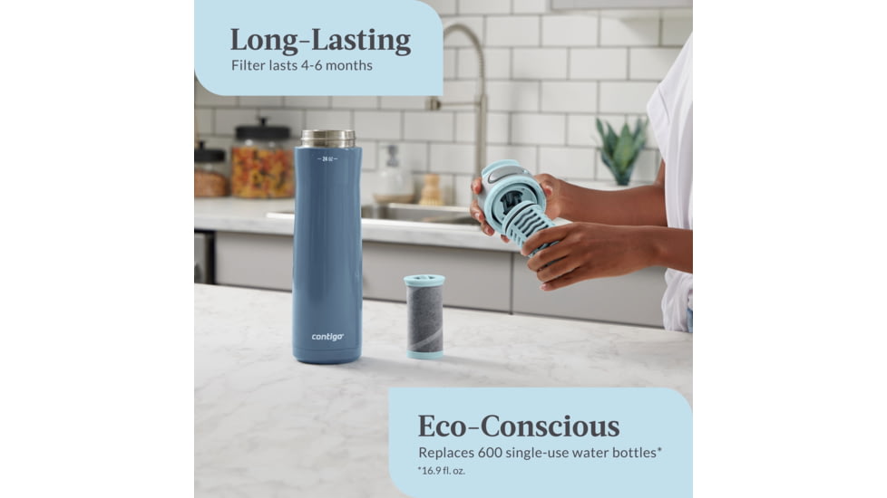 Contigo Clybourn Chill Bottle, 24 oz, Dark Ice, 24, CTSSCLYBOURN24-1