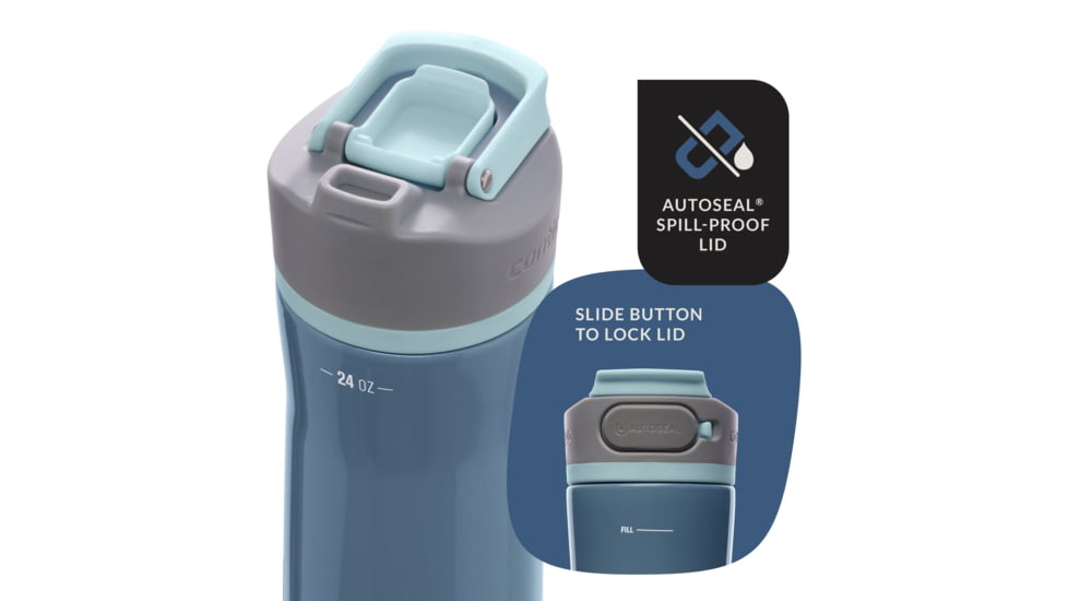 Contigo Clybourn Chill Bottle, 24 oz, Dark Ice, 24, CTSSCLYBOURN24-1